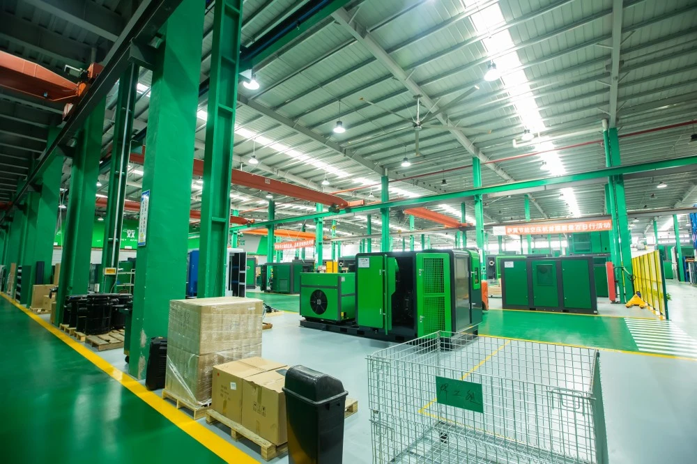 Food Grade Pm Vsd Dry Type Oil Free Screw Air Compressor